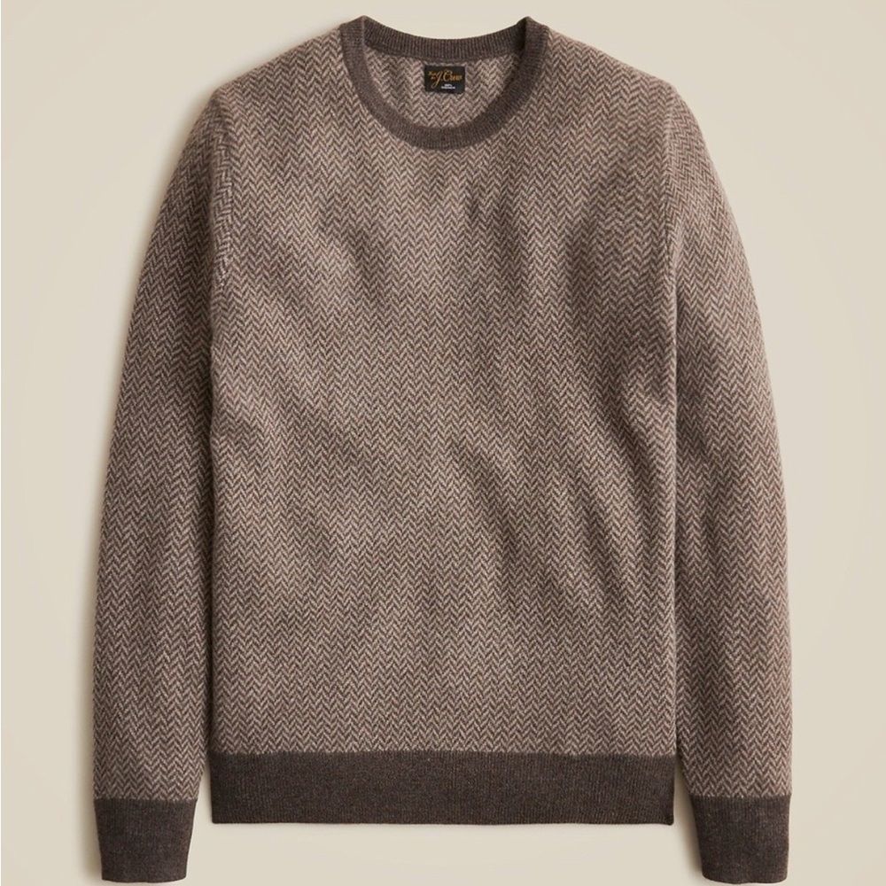 Brown J. Crew Cashmere Sweater
